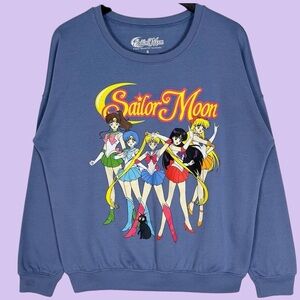 Sailor Moon Blue Crew Neck Sweater